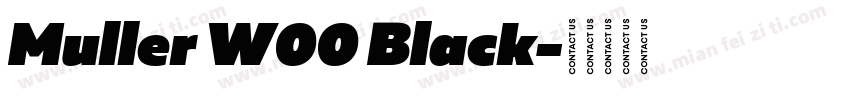 Muller W00 Black字体转换